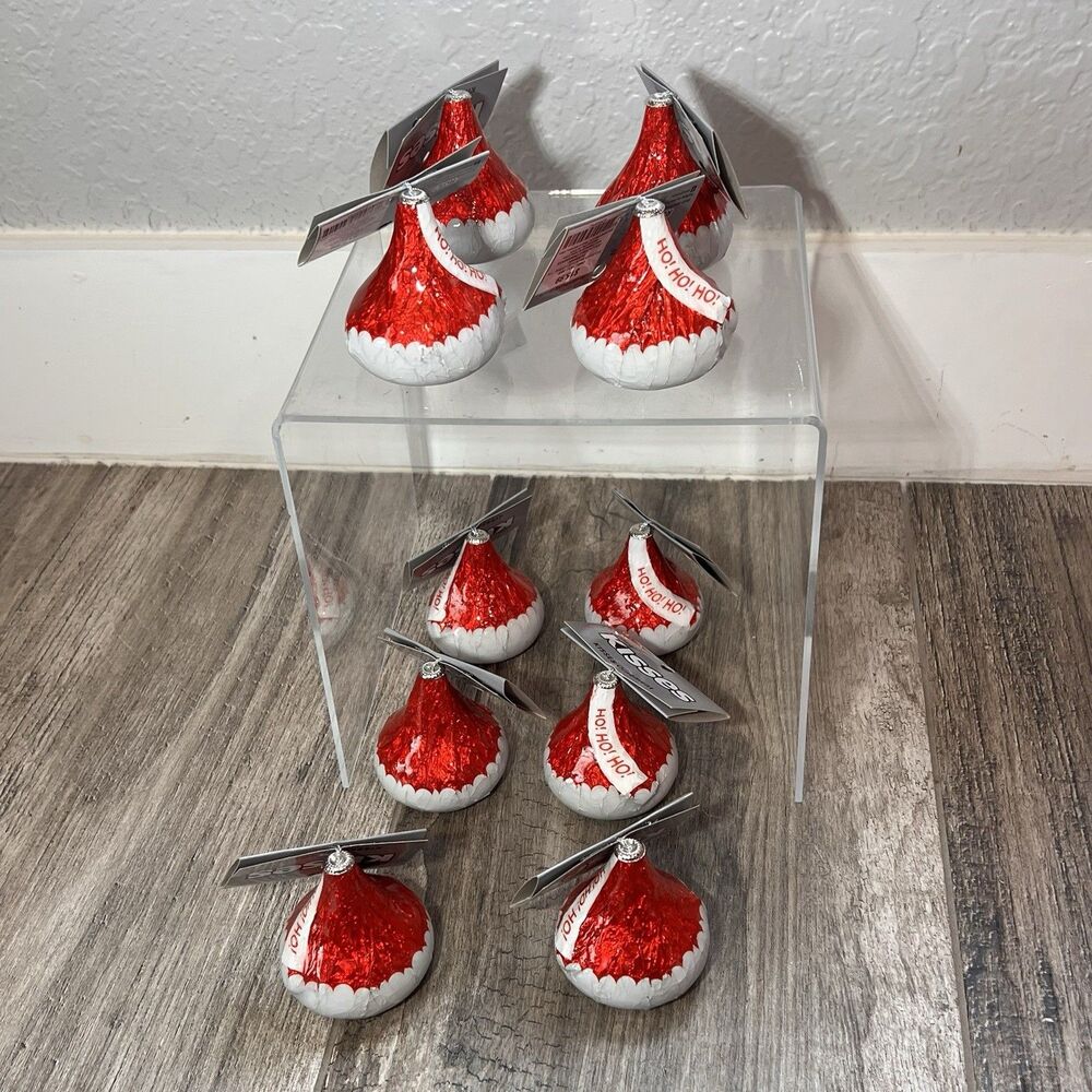 Lot of 10 Hershey's Kisses Christmas collectibles Ornaments Gift candy decor NWT